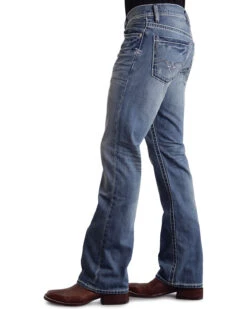 Stetson Rock Fit Frayed X Stitched Jeans -Western Cowboy Equipment Store 010D66 S1 D1