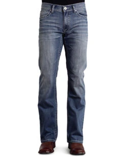 Stetson Rock Fit Frayed X Stitched Jeans -Western Cowboy Equipment Store 010D66 S1 P2