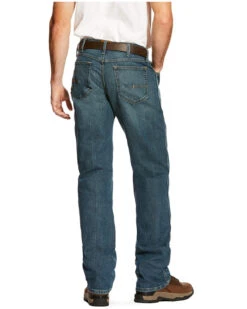 Ariat Men's M4 Rebar Distressed Low Rise Relaxed Bootcut Work Jeans 7 Ariat Men's M4 Rebar Distressed Low Rise Relaxed Bootcut Work Jeans -Western Cowboy Equipment Store 010J17 7030 P2