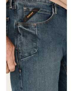 Ariat Men's M4 Rebar Distressed Low Rise Relaxed Bootcut Work Jeans 6 Ariat Men's M4 Rebar Distressed Low Rise Relaxed Bootcut Work Jeans -Western Cowboy Equipment Store 010J17 N9 P2