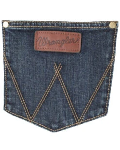 Wrangler Retro Men's Bozeman Medium Wash Low Rise Slim Straight Jeans -Western Cowboy Equipment Store 010J87 N9 D2