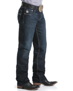 Cinch Men's Carter 2.4 Dark Wash Mid Rise Relaxed Bootcut Performance Jeans -Western Cowboy Equipment Store 010K52 88 D1
