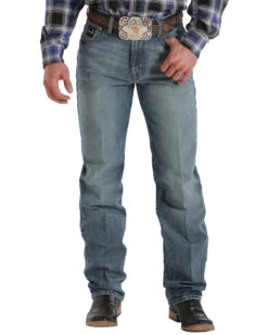 Cinch Men's Black Label Medium Wash Jeans - Big & Tall -Western Cowboy Equipment Store 013796 GR P2