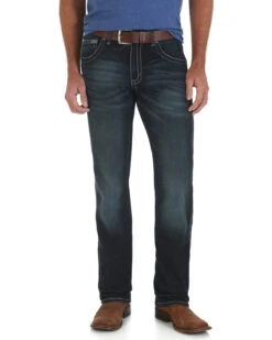 Wrangler Retro Men's Lakeport Straight Leg Jeans - Slim Fit - Big & Tall -Western Cowboy Equipment Store 013917 N9 P2