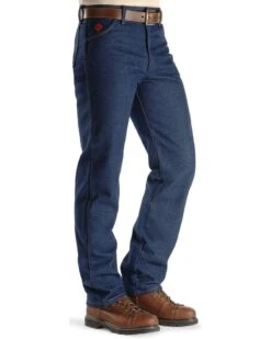 Wrangler Men's FR Original Fit Work Jeans -Western Cowboy Equipment Store 086459 N9 P2