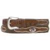 Nocona Cowboy Prayer Concho Tooled Billets Belt