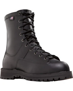 Danner Men's Black Recon 8" Uniform Boots - Round Toe