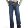 Ariat Men's FR M4 Medium Wash Relaxed Basic Bootcut Jeans - Big