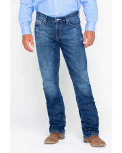 Cinch Men's Ian Dark Stonewash Slim Fit Boot Cut Jeans -Western Cowboy Equipment Store 2000240164 402 P5