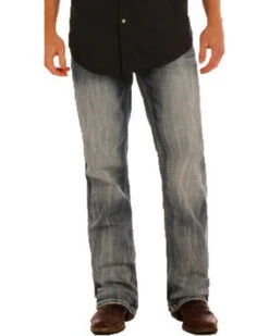 Rock & Roll Denim Men's Double Barrel Small "V" Straight Leg Jeans -Western Cowboy Equipment Store 2000241161 402 P2