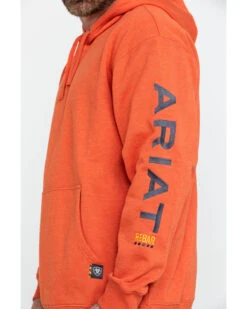 Ariat Men's Volcanic Heather Rebar Graphic Hooded Work Sweatshirt - Big & Tall -Western Cowboy Equipment Store 2000282119 803 P4