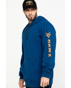 Hawx Men's Logo Sleeve Performance Fleece Hooded Work Sweatshirt - Big & Tall -Western Cowboy Equipment Store 2000284118 400 P3