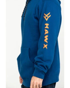 Hawx Men's Logo Sleeve Performance Fleece Hooded Work Sweatshirt - Big & Tall -Western Cowboy Equipment Store 2000284118 400 P4