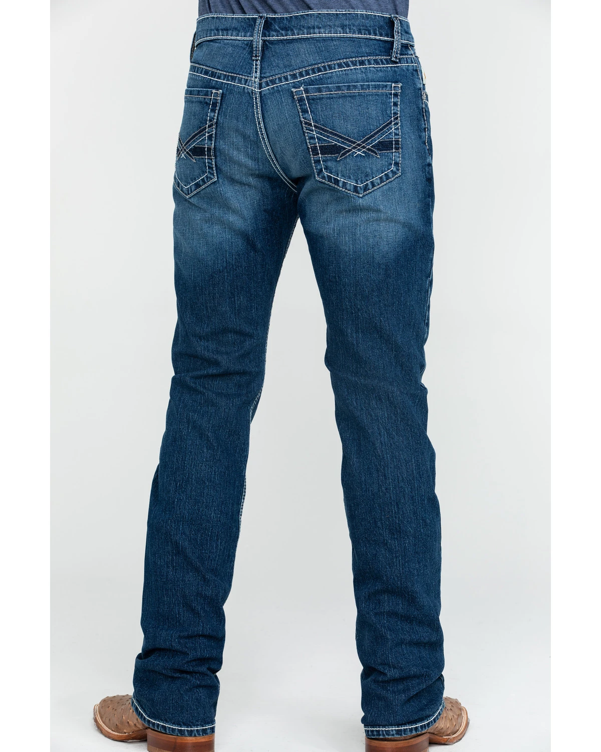 Cinch Men's Ian Medium Stone Wash Slim Boot Jeans 1 Cinch Men's Ian Medium Stone Wash Slim Boot Jeans