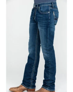 Cinch Men's Ian Medium Stone Wash Slim Boot Jeans 8 Cinch Men's Ian Medium Stone Wash Slim Boot Jeans -Western Cowboy Equipment Store 2000288366 402 P3