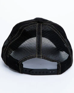 Moonshine Spirit Men's White On Black Logo Print Mesh Ball Cap -Western Cowboy Equipment Store 2000291209 001 P5