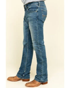 Cody James Men's Hawken Medium Wash Crosshatch Stretch Slim Bootcut Jeans -Western Cowboy Equipment Store 2000295742 400 P3