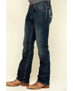Cinch Men's Ian Rigid Dark Slim Bootcut Jeans -Western Cowboy Equipment Store 2000309167 402 P3