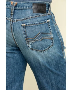 Ariat Men's Riverbend Val Stackable Rigid Relaxed Bootcut Jeans -Western Cowboy Equipment Store 2000322090 400 P4