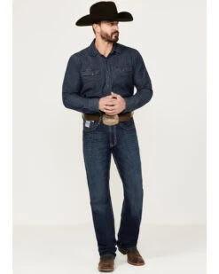 Cinch Men's White Label Performance Dark Relaxed Straight Jeans