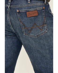 Wrangler Retro Men's Meadow Medium Wash Stretch Slim Straight Jeans - Long 8 Wrangler Retro Men's Meadow Medium Wash Stretch Slim Straight Jeans - Long -Western Cowboy Equipment Store 2000331279 400 P4