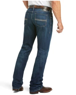 Ariat Men's M4 Ford Bragg Dark Stretch Relaxed Bootcut Jeans -Western Cowboy Equipment Store 2000333954 400 P3