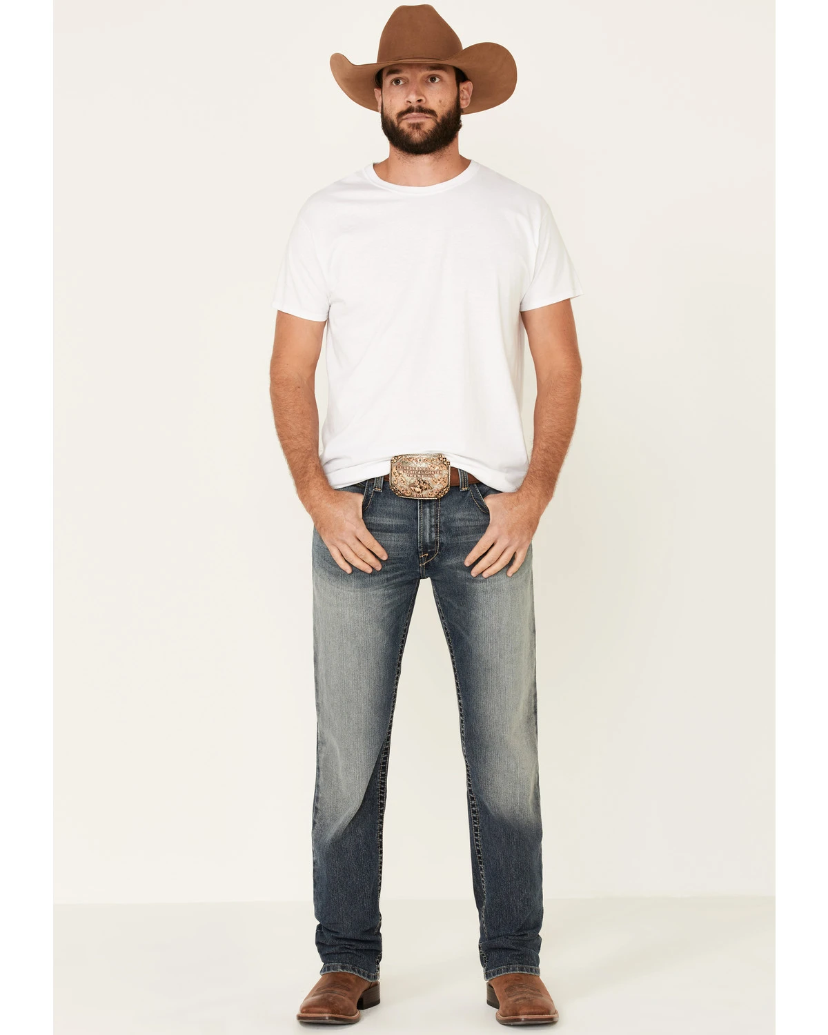 Ariat Men's M4 Kentucky Stockton Stretch Relaxed Straight Jeans - Big 1 Ariat Men's M4 Kentucky Stockton Stretch Relaxed Straight Jeans - Big