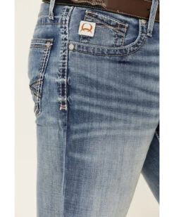 Cinch Men's Ian Medium Stonewash Performance Slim Bootcut Jeans 6 Cinch Men's Ian Medium Stonewash Performance Slim Bootcut Jeans -Western Cowboy Equipment Store 2000334656 402 P3