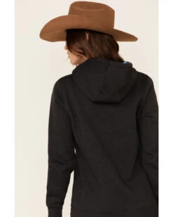 HOOey Women's Charcoal Layin Low Logo Graphic Hoodie -Western Cowboy Equipment Store 2000337410 022 P5