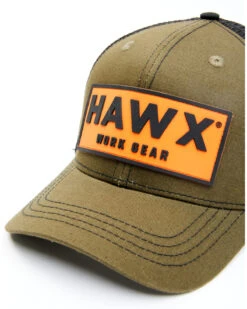 Hawx Men's Olive Logo Patch Mesh-Back Ball Cap -Western Cowboy Equipment Store 2000339188 341 P3