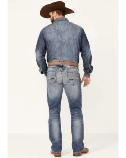 Ariat Men's M4 Dakota Medium Wash Stretch Relaxed Straight Jeans -Western Cowboy Equipment Store 2000341795 400 P3