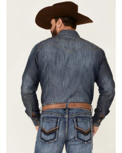 Cody James Core Men's Bannon Dark Wash Stretch Slim Straight Jeans -Western Cowboy Equipment Store 2000342638 400 P3