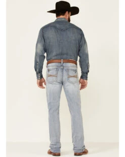Cody James Core Men's Ringo Light Wash Performance Stretch Stackable Straight Jeans -Western Cowboy Equipment Store 2000342678 400 P4