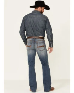 Cody James Core Men's Silver Spur Medium Wash Performance Stretch Slim Bootcut Jeans -Western Cowboy Equipment Store 2000342679 400 P2