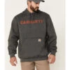 Carhartt Men's Loose Fit Midweight Logo Hooded Work Sweatshirt