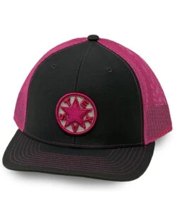 Oil Field Hats Men's Gray Texas Star Patch Mesh-Back Ball Cap