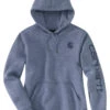 Carhartt Women's Midweight Logo Sleeve Graphic Hooded Work Pullover Sweatshirt