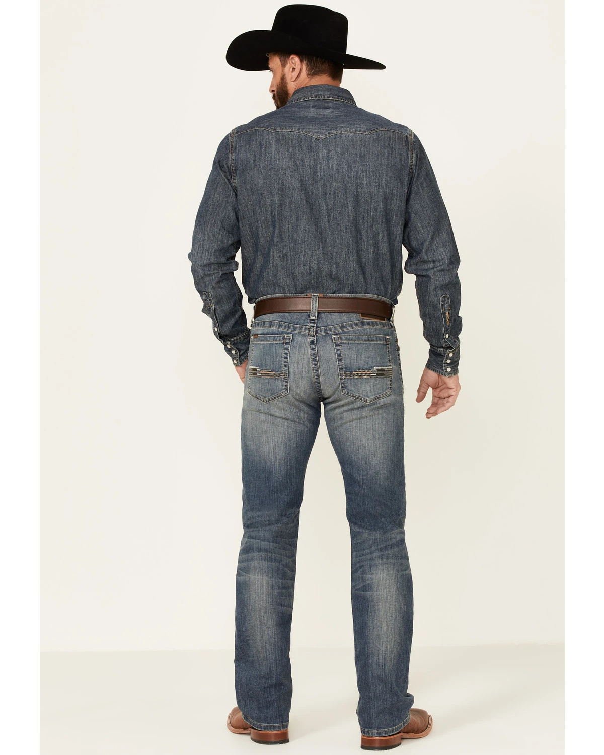 Ariat Men's M7 Jayce Offroad Medium Wash Stretch Slim Straight Jeans 2 Ariat Men's M7 Jayce Offroad Medium Wash Stretch Slim Straight Jeans - Image 2