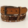Moonshine Spirit Men's Hair-On Diamond Studded Western Belt