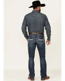 Cinch Men's Ian Dark Wash Performance Stretch Slim Bootcut Jeans -Western Cowboy Equipment Store 2000349448 402 P2