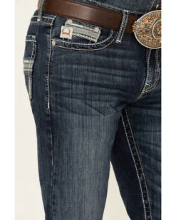 Cinch Men's Ian Dark Wash Performance Stretch Slim Bootcut Jeans -Western Cowboy Equipment Store 2000349448 402 P4