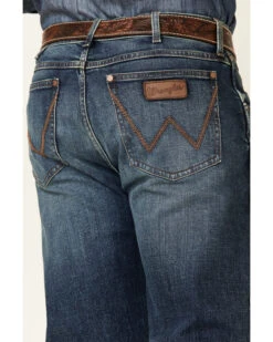Wrangler Retro Men's Mauney Dark Wash Stretch Slim Straight Jeans - Long 6 Wrangler Retro Men's Mauney Dark Wash Stretch Slim Straight Jeans - Long -Western Cowboy Equipment Store 2000350743 400 P3
