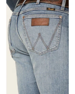 Wrangler Retro Green Men's Gralin Light Wash Stretch Slim Straight Jeans 6 Wrangler Retro Green Men's Gralin Light Wash Stretch Slim Straight Jeans -Western Cowboy Equipment Store 2000350746 400 P3