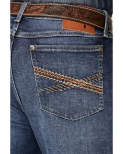Wrangler 20X Men's Cynn Dark Wash Vintage Stretch Slim Bootcut Jeans - Long -Western Cowboy Equipment Store 2000351007 400 P3