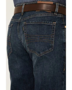 Rock & Roll Denim Men's Hooey Dark Vintage Double Barrel Relaxed Stackable Bootcut Jeans 6 Rock & Roll Denim Men's Hooey Dark Vintage Double Barrel Relaxed Stackable Bootcut Jeans -Western Cowboy Equipment Store 2000351105 400 P3