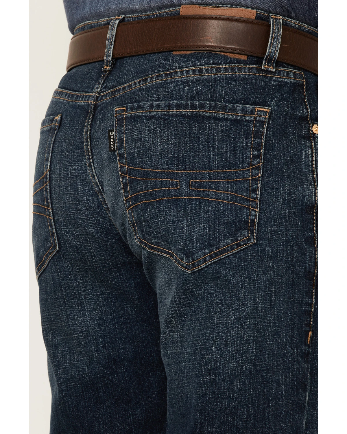 Rock & Roll Denim Men's Hooey Dark Vintage Double Barrel Relaxed Stackable Bootcut Jeans 3 Rock & Roll Denim Men's Hooey Dark Vintage Double Barrel Relaxed Stackable Bootcut Jeans - Image 3