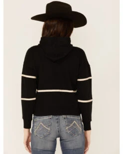 Shyanne Life Women's Cropped Embroidered Hoodie - Black -Western Cowboy Equipment Store 2000351314 001 P3