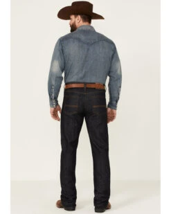 Cody James Men's Heeler Dark Wash Stretch Stackable Straight Leg Jeans -Western Cowboy Equipment Store 2000351839 400 P3
