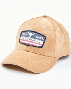 Cody James Men's Tan Corduroy True American Patch Solid-Back Ball Cap