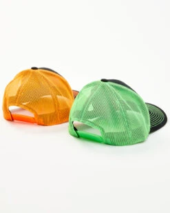 Justin Men's Assorted Embroidered Neon Logo Mesh Back Trucker Cap -Western Cowboy Equipment Store 2000353917 900 P4